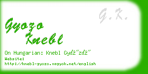 gyozo knebl business card